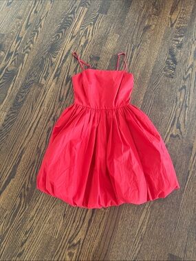 Copper Key Red Spaghetti-Strap Party Dress